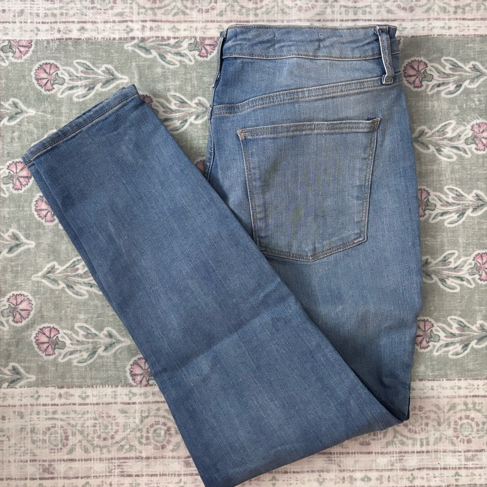 Universal Thread | High-Rise Skinny Blue Patchwork Jeans